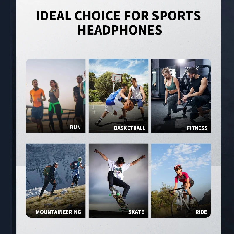 True Bone Conduction Earphones Bluetooth