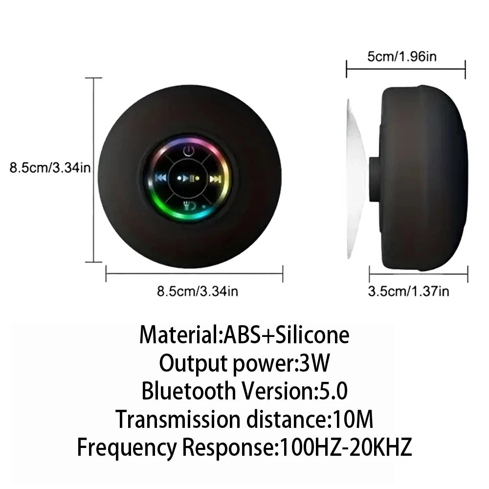 Portable Wireless Bluetooth Speaker LED Waterproof