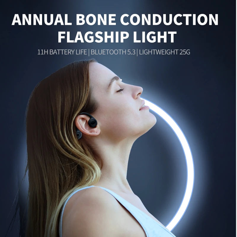 True Bone Conduction Earphones Bluetooth