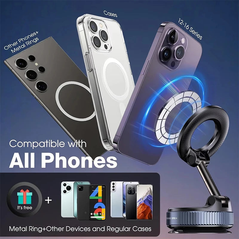 Round Folding Magnetic Car Holder