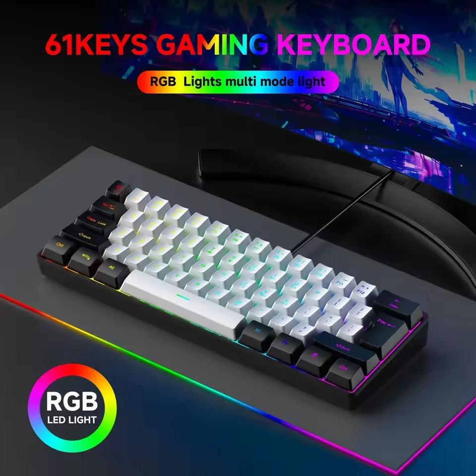 Portable Wired Mini Mechanical Keyboard
